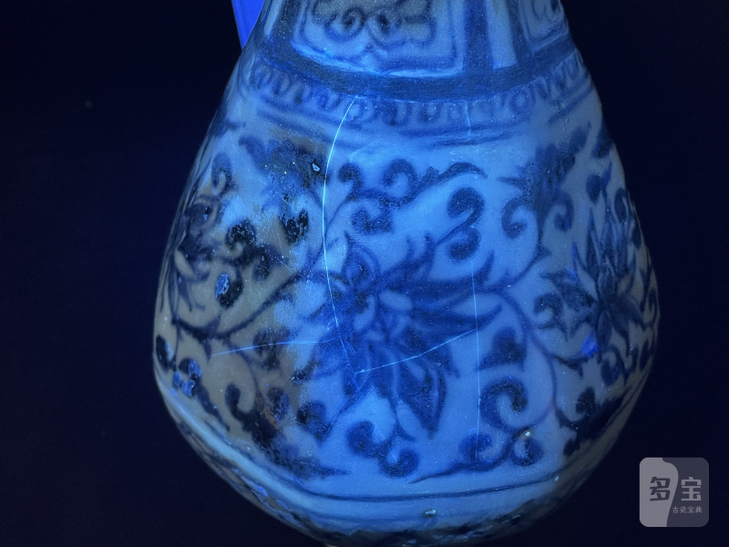 元 青花缠枝莲八方玉壶春瓶 - 图13